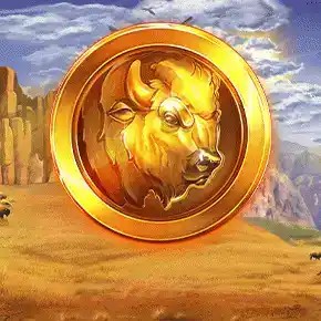 Official Megaways logo: Buffalo Mania Megaways by Red Tiger Gaming at rewards-casino