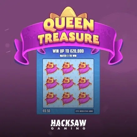 Enjoy Queen Treasure by Hacksaw Gaming – logo hosted on casinorewards-canada.com