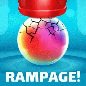 RAMPAGE! 94 slot logo by Gaming Corps at rewards-casino