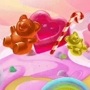 Sweet Candy Cash Megaways Deluxe online game logo by Iron Dog Studio on casinorewards-canada.com